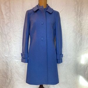 Talbots mid-length Blue wool coat